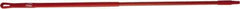 Vikan - 52 x 1" Aluminum Squeegee Handle - European Threaded Connection, Red - All Tool & Supply