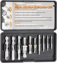 Alden - 10 Piece Screw Extractor/Drill Set - #4 to 1/2 Size Range - All Tool & Supply