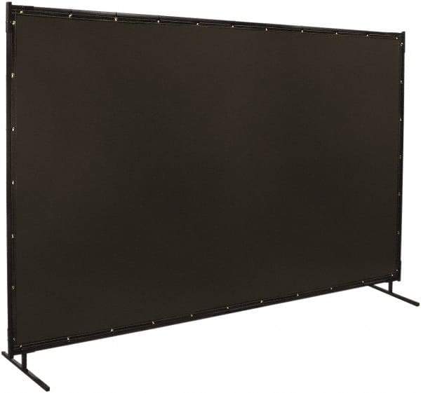 Steiner - 10 Ft. Wide x 6 Ft. High x 3/4 Inch Thick, 14 mil Thick Transparent Vinyl Portable Welding Screen Kit - Gray - All Tool & Supply