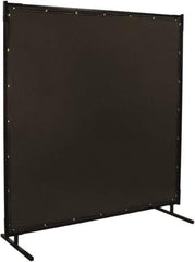 Steiner - 6 Ft. Wide x 6 Ft. High x 1 Inch Thick, 14 mil Thick Transparent Vinyl Portable Welding Screen Kit - Gray - All Tool & Supply