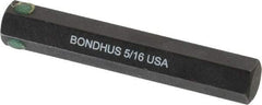 Bondhus - 5/16" Hex Drive Bit - 2" OAL - All Tool & Supply