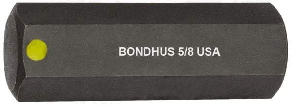 Bondhus - 5/8" Hex Drive Bit - 2" OAL - All Tool & Supply