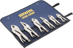 Irwin - 6 Piece Locking Plier Set - Comes in Tool Roll - All Tool & Supply