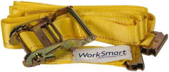 Value Collection - 20' Long x 2" Wide, 1 Ply, Polyester Web Sling - Yellow - All Tool & Supply