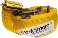 Value Collection - 16' Long x 2" Wide, 1 Ply, Polyester Web Sling - Yellow - All Tool & Supply