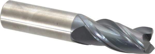 Accupro - 3/4", 3 Flute, Single End, Solid Carbide, 0.0300 - 0.0350" Corner Radius End Mill - 4" OAL, Right Hand Flute, 1-5/8" LOC, Right Hand Cut - All Tool & Supply