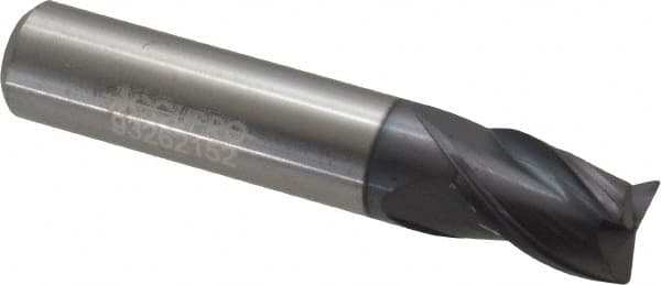 Accupro - 3/8" Diam 3 Flute Solid Carbide 0.015 to 0.020" Corner Radius End Mill - All Tool & Supply