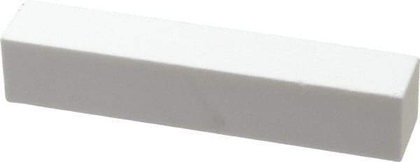 Norton - 220 Grit Aluminum Oxide Square Dressing Stick - 4 x 3/4 x 3/4, Very Fine Grade, Vitrified Bond - All Tool & Supply