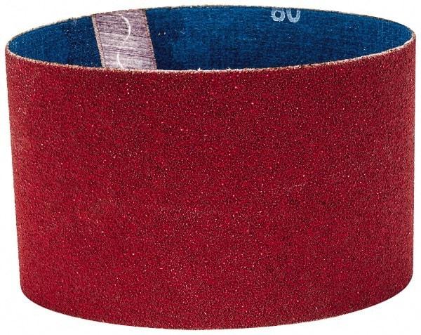 Norton - 3-1/2" Wide x 15-1/2" OAL, 80 Grit, Ceramic Abrasive Belt - Ceramic, Medium, Coated, Y Weighted Cloth Backing, Series R981 - All Tool & Supply