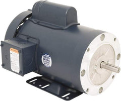 Leeson - 2 Max hp, 3,600 Max RPM, Electric AC DC Motor - 115/230 V Input, Single Phase, 56HC Frame, C-Face with Base Mount, TEFC Enclosure - All Tool & Supply