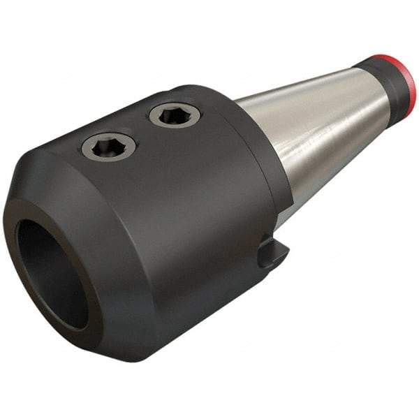 Iscar - DIN2080-40 Taper Shank 25mm Hole End Mill Holder/Adapter - 65mm Nose Diam, 80mm Projection - Exact Industrial Supply