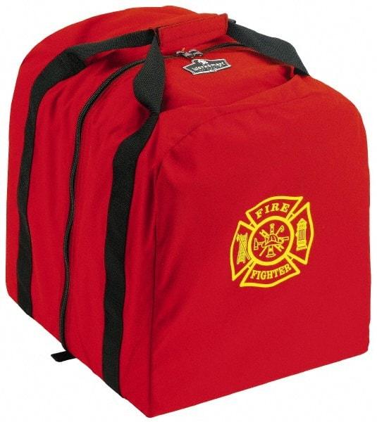 Ergodyne - 0 Pocket, 5400 Cubic Inch, 1000D Nylon Empty Gear Bag - 18 Inch Wide x 15 Inch Deep x 20 Inch High, Red, Fire and Rescue Logo, Model No. 5063 - All Tool & Supply