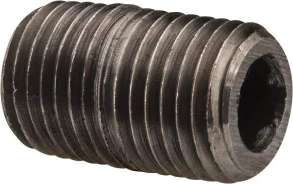 Value Collection - Schedule 80, 1/4" Diam Black Pipe Nipple - Threaded - All Tool & Supply