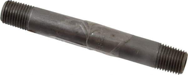 Value Collection - Schedule 80, 1/4" Diam x 4" Long Black Pipe Nipple - Threaded - All Tool & Supply