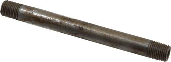 Value Collection - Schedule 80, 1/4" Diam x 5-1/2" Long Black Pipe Nipple - Threaded - All Tool & Supply