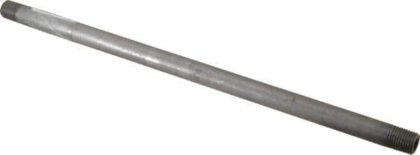 Value Collection - Schedule 80, 1/4" Diam x 12" Long Black Pipe Nipple - Threaded - All Tool & Supply