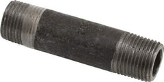 Value Collection - Schedule 80, 3/8" Diam x 2-1/2" Long Black Pipe Nipple - Threaded - All Tool & Supply