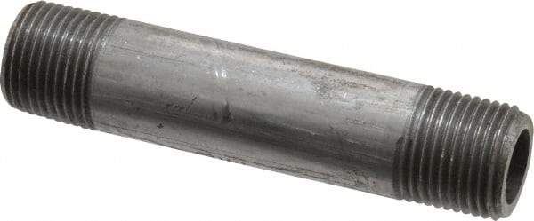 Value Collection - Schedule 80, 3/8" Diam x 3" Long Black Pipe Nipple - Threaded - All Tool & Supply