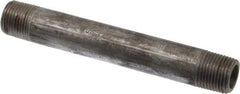 Value Collection - Schedule 80, 3/8" Diam x 4-1/2" Long Black Pipe Nipple - Threaded - All Tool & Supply