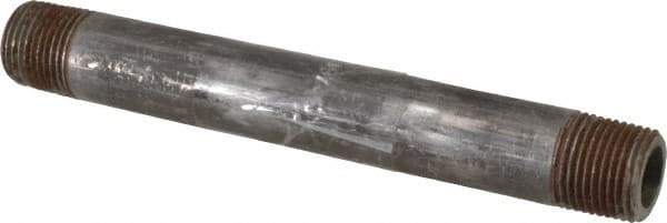 Value Collection - Schedule 80, 3/8" Diam x 5" Long Black Pipe Nipple - Threaded - All Tool & Supply