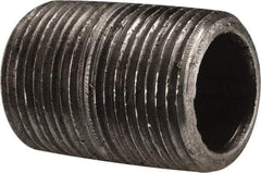 Value Collection - Schedule 80, 3/4" Diam Black Pipe Nipple - Threaded - All Tool & Supply