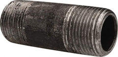 Value Collection - Schedule 80, 3/4" Diam x 2-1/2" Long Black Pipe Nipple - Threaded - All Tool & Supply