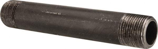 Value Collection - Schedule 80, 3/4" Diam x 6" Long Black Pipe Nipple - Threaded - All Tool & Supply