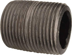 Value Collection - Schedule 80, 1" Diam Black Pipe Nipple - Threaded - All Tool & Supply