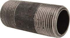 Value Collection - Schedule 80, 1" Diam x 3" Long Black Pipe Nipple - Threaded - All Tool & Supply