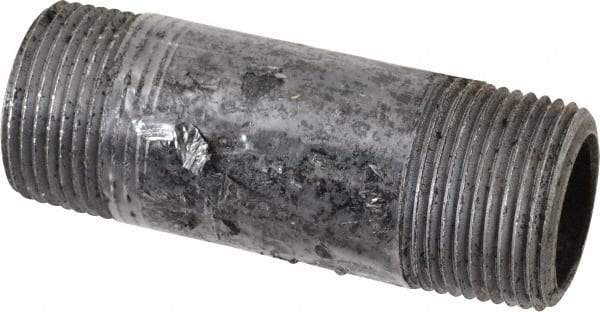 Value Collection - Schedule 80, 1" Diam x 3-1/2" Long Black Pipe Nipple - Threaded - All Tool & Supply