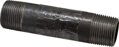 Value Collection - Schedule 80, 1" Diam x 5" Long Black Pipe Nipple - Threaded - All Tool & Supply