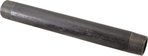 Value Collection - Schedule 80, 1" Diam x 10" Long Black Pipe Nipple - Threaded - All Tool & Supply