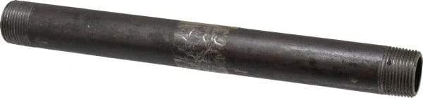 Value Collection - Schedule 80, 1" Diam x 12" Long Black Pipe Nipple - Threaded - All Tool & Supply