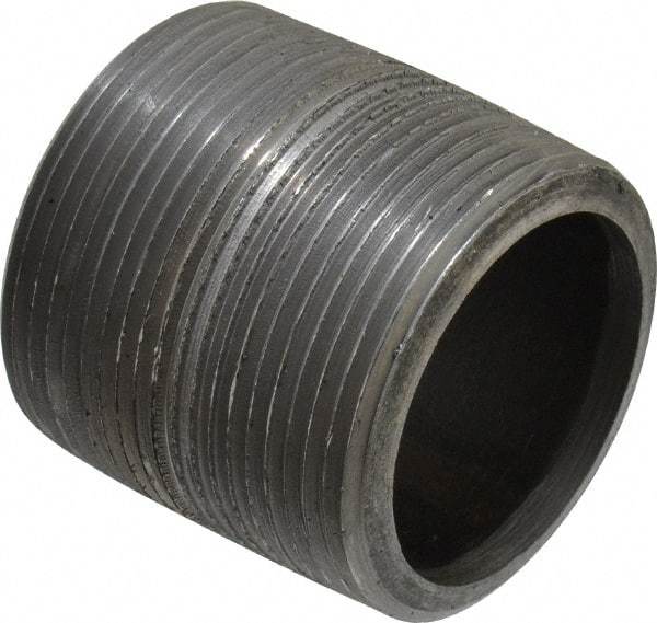 Value Collection - Schedule 80, 1-1/2" Diam Black Pipe Nipple - Threaded - All Tool & Supply