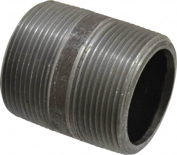 Value Collection - Schedule 80, 1-1/2" Diam x 2" Long Black Pipe Nipple - Threaded - All Tool & Supply