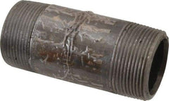 Value Collection - Schedule 80, 1-1/2" Diam x 4" Long Black Pipe Nipple - Threaded - All Tool & Supply