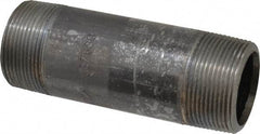 Value Collection - Schedule 80, 1-1/2" Diam x 5" Long Black Pipe Nipple - Threaded - All Tool & Supply