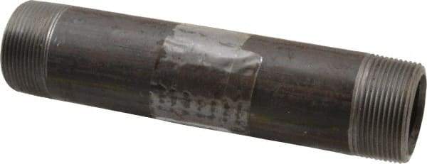 Value Collection - Schedule 80, 1-1/2" Diam x 8" Long Black Pipe Nipple - Threaded - All Tool & Supply