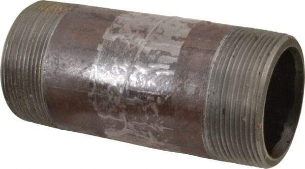 Value Collection - Schedule 80, 2" Diam x 5" Long Black Pipe Nipple - Threaded - All Tool & Supply