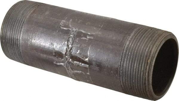 Value Collection - Schedule 80, 2" Diam x 6" Long Black Pipe Nipple - Threaded - All Tool & Supply