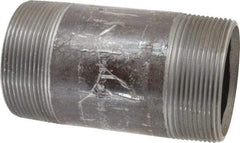 Value Collection - Schedule 80, 3" Diam x 6" Long Black Pipe Nipple - Threaded - All Tool & Supply