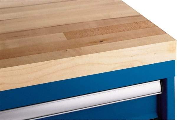 LISTA - Tool Box Wood Butcher Block Top - 40-1/4" Wide x 22-1/2" Deep x 1-3/4" High, Natural, For HS Modular Cabinets - All Tool & Supply