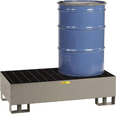 Little Giant - 66 Gal Sump, 2,000 Lb Capacity, 2 Drum, Steel Platform - 51" Long x 26" Wide x 16" High - All Tool & Supply