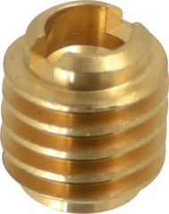 E-Z LOK - #4-40, Brass Knife Insert - 1/4" Drill, 1/4" Hole Diam, 3/8" Long, 1/2" Min Grip - All Tool & Supply