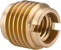 E-Z LOK - 3/8-16, Brass Knife Insert - 1/2" Drill, 1/2" Hole Diam, 5/8" Long, 3/4" Min Grip - All Tool & Supply