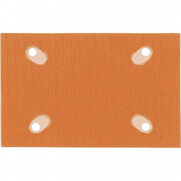 Dynabrade - 5 x 3-1/4" Rectangular Hook Face Backing Pad - Dynabug II Compatible, Screw Attachment, Nonvacuum Pad, 3/8" Thick, Medium Density, Short Nap - All Tool & Supply