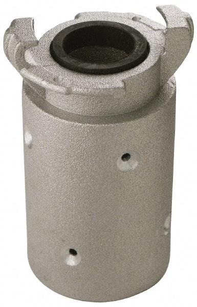 EVER-TITE Coupling Products - 1-1/2" ID x 2-3/8" OD Sandblaster Hose End - Aluminum, Rated to 100 PSI - All Tool & Supply