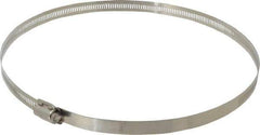 EVER-TITE Coupling Products - SAE Size 152, 2-1/2 to 10" Diam, Stainless Steel Worm Drive Clamp - 9/16" Wide, Material Grade 304 - All Tool & Supply