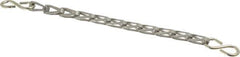 EVER-TITE Coupling Products - Stainless Steel Sash Chain w/S-Hooks - 55 Lb Load Limit, 7 Links per Foot, #6 - All Tool & Supply