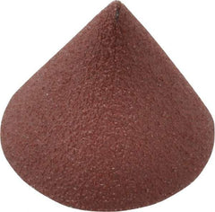 Superior Abrasives - 3/4" Diam 120 Grit 60° Included Angle Cone Center Lap - Aluminum Oxide, Fine Grade, Lock Nut Mount - All Tool & Supply